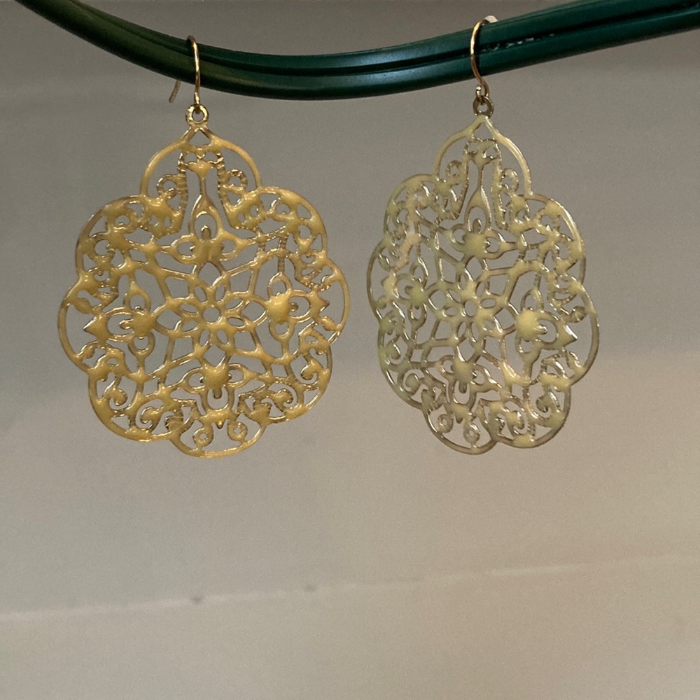 Embellished Disc Earrings